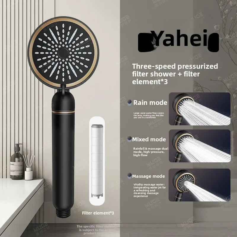 High Pressure Filter Shower Head Chlorine Removal Skin