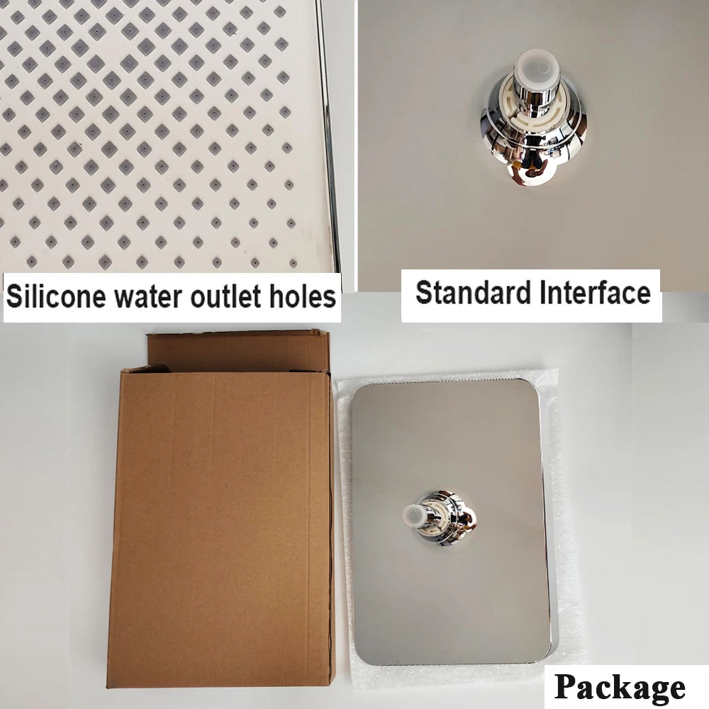 320mm Big Panel Supercharge Waterfall Shower Head Modes