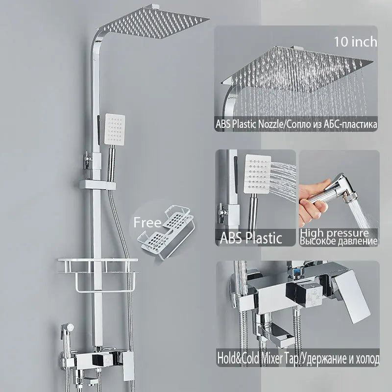 Black Shower Faucet Ways Showers Faucet Systems Adjustable