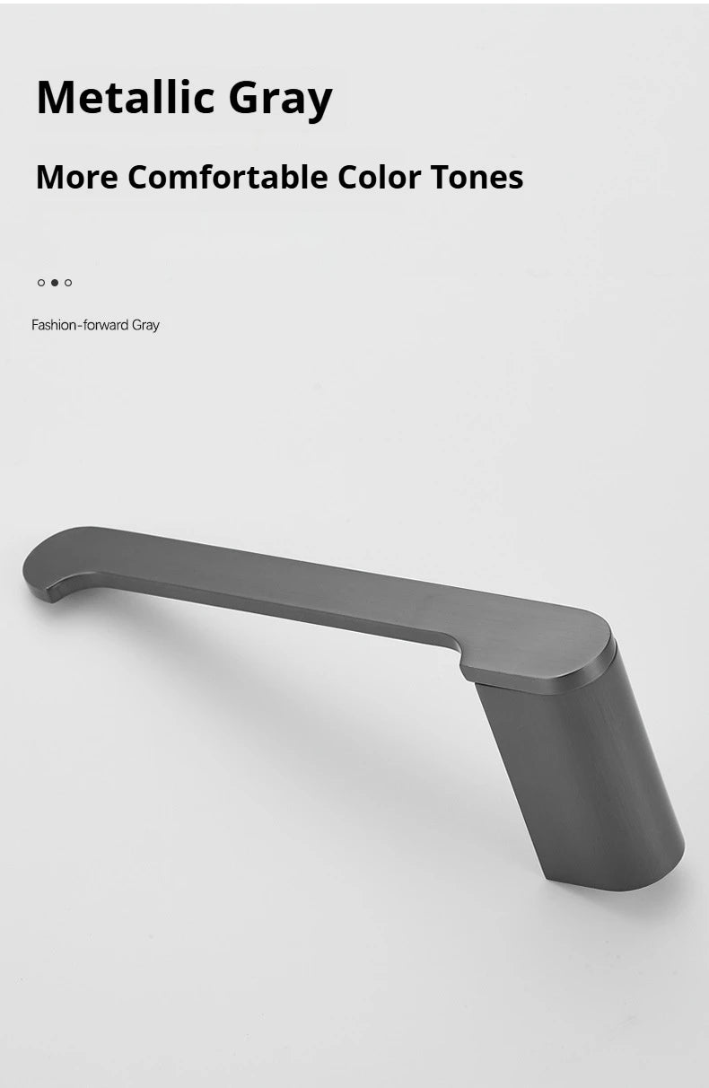 Gunmetal Grey Full Brass Bathroom Storage Towel Rack