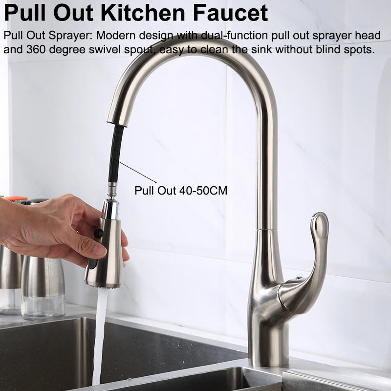 Brushed Nickel Touch On Faucet Quality Brass Cold