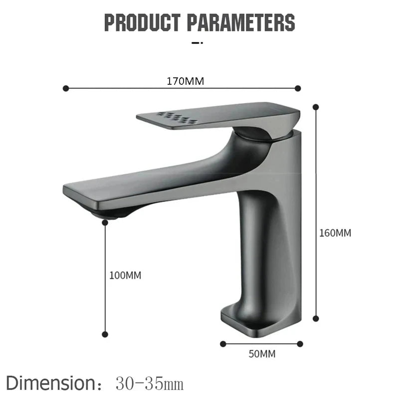 Nhlyx Modern Bathroom Sink Faucet Handle Deck Mounted