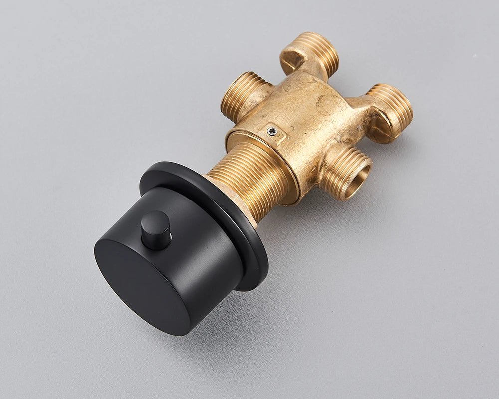 Bronze Black Waterfall Bathtub Faucet Led Light Bathtub