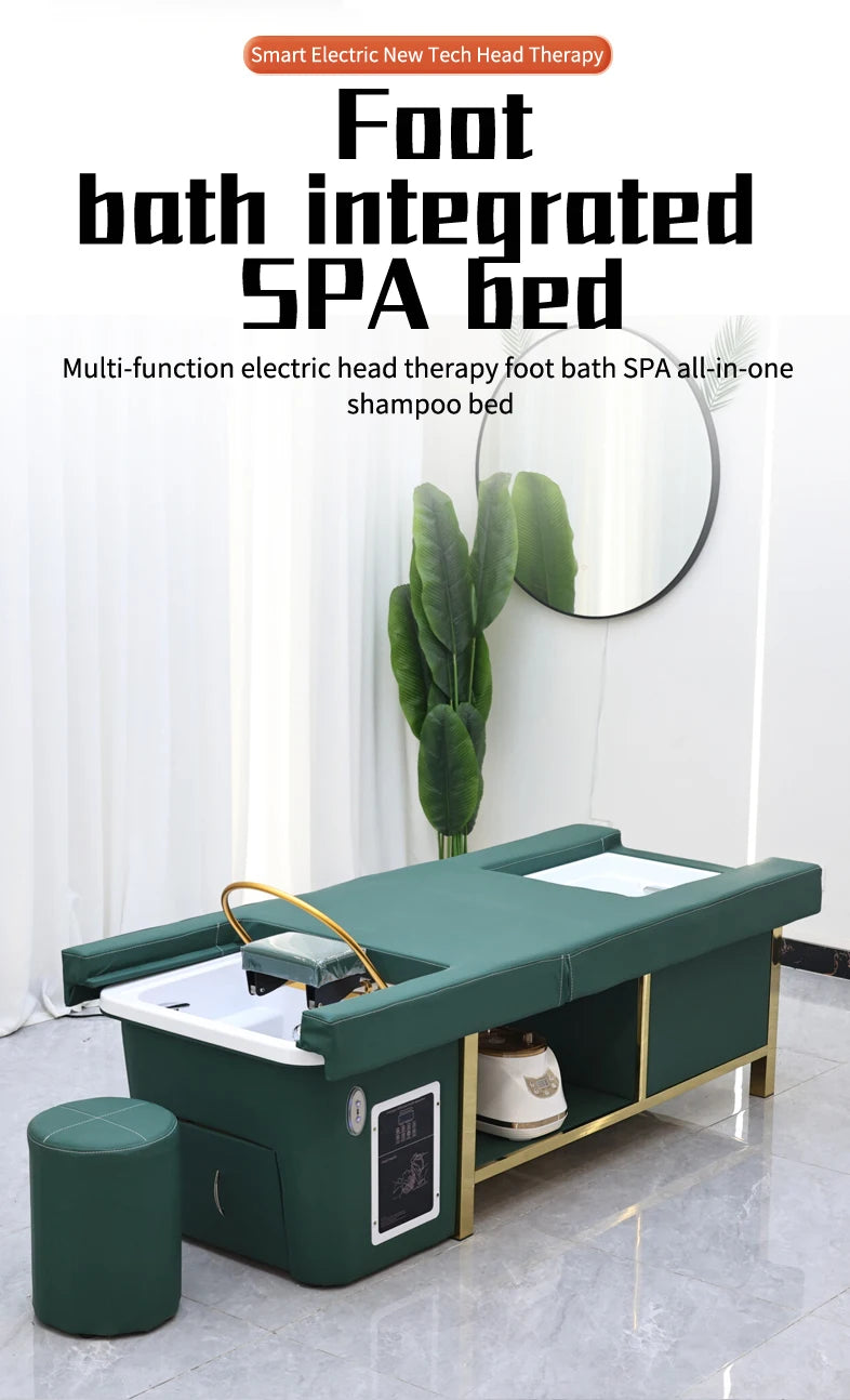 Modern Design Thai Massage Table Electric Shampoo Bed