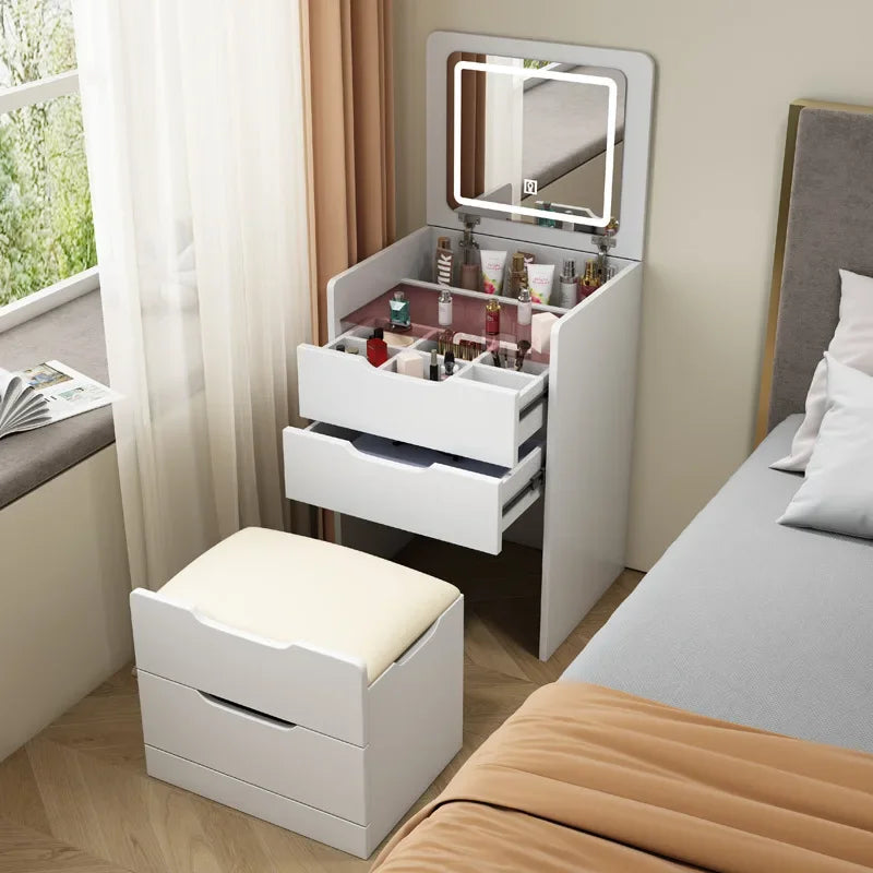 Modern White Wood Dresser Nightstand Bedroom Makeup Vanity