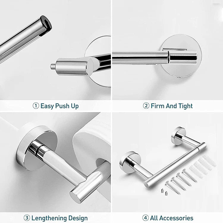 Stainless Steel Toilet Paper Holder Wall Mounted Toilet