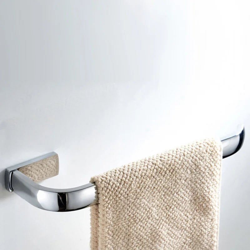 Polished Chrome Brass Square Bathroom Bath Hardware Towel