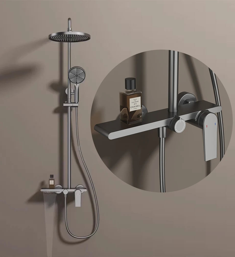 Vgx Gold Shower System Bathroom Shower Faucet 3-Way