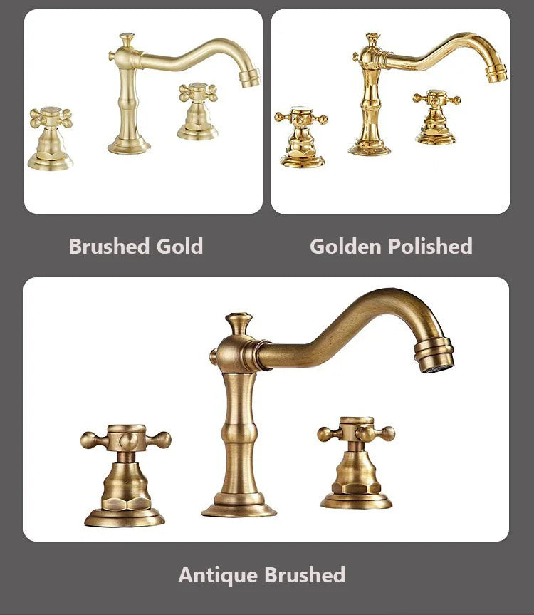 Kmmoun Fixed Spout Bathroom Basin Faucet Hole Deck