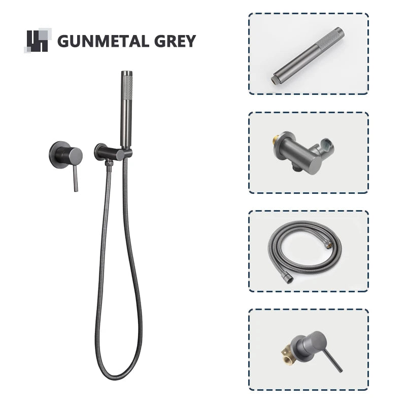 Bathroom Hand Shower Head 150cm Stainless Steel Shower