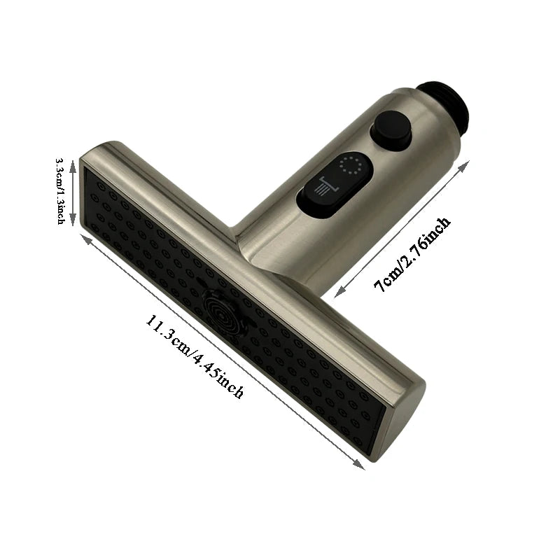 Modes Waterfall Faucet Extender Sprayer Head Filter Nozzle