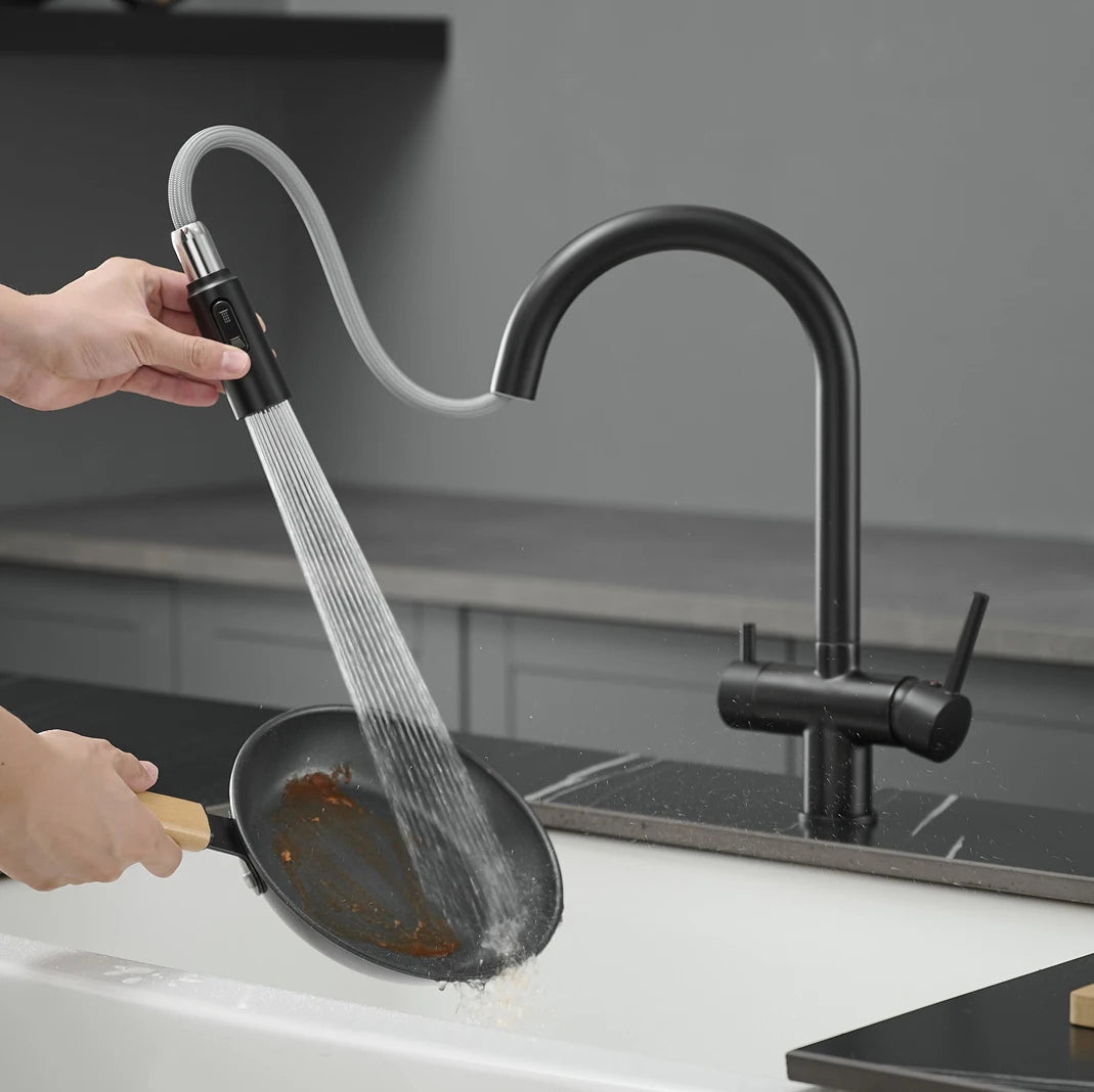 Pull Out Filter Sink Faucets Pull Down Cold