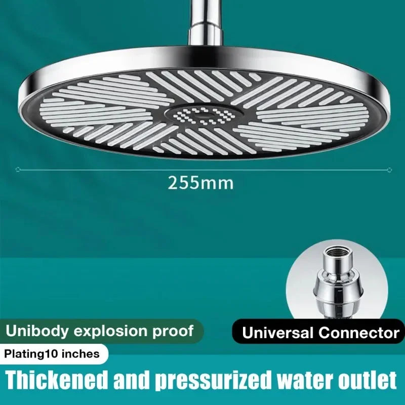 10 Inch Big Panel Rainfall Shower Head High