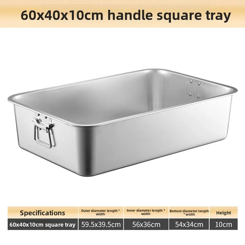 Stainless Steel 304 Deepened Square Basin Rectangular Box