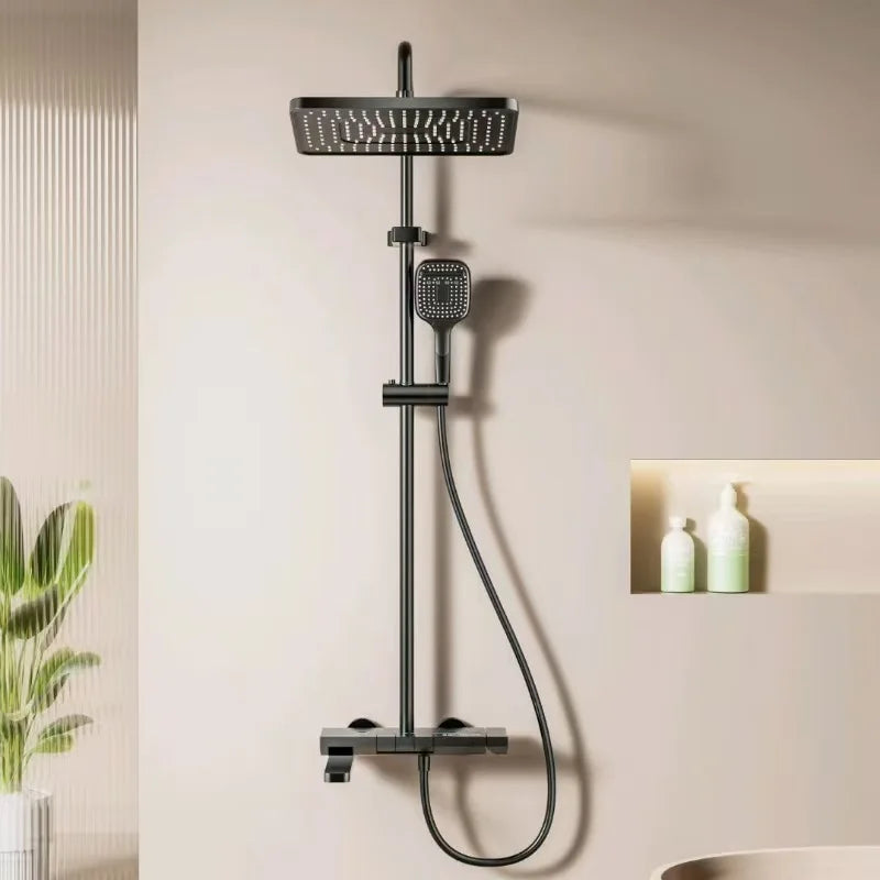 Cold Water Shower Bathroom Piano Keys Digital Display