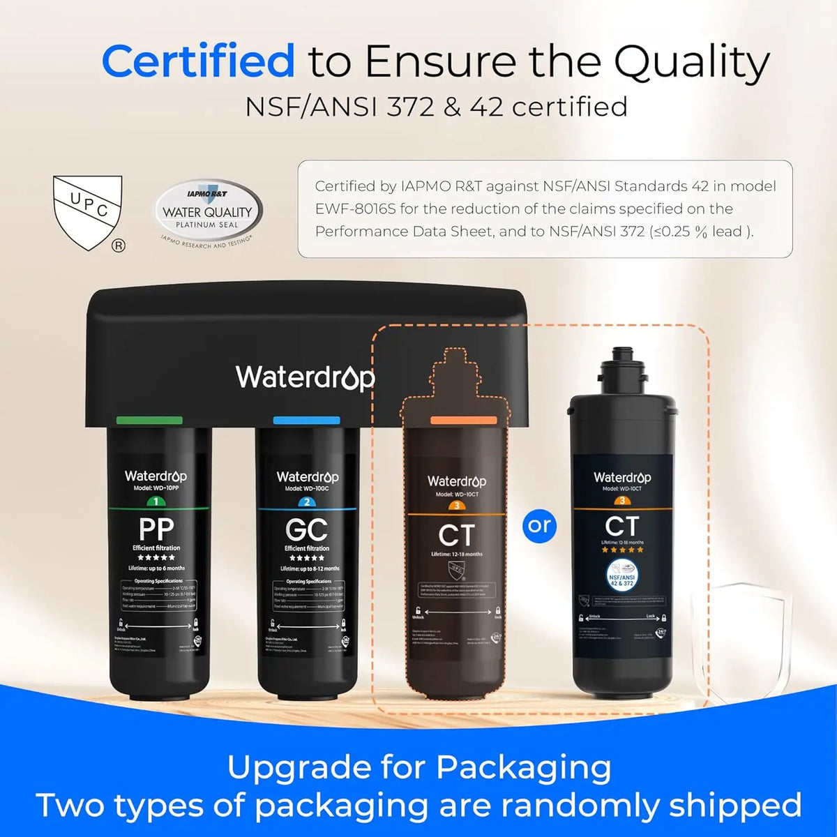 Waterdrop Tsa Layer Under Sink Water Filter System