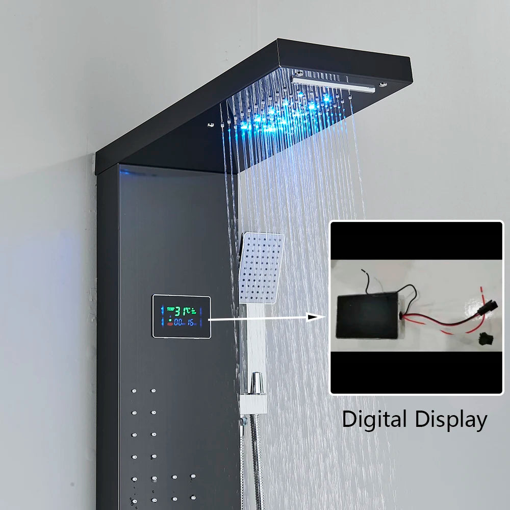 Led Shower Panel Motor Shower Column Shower Faucet