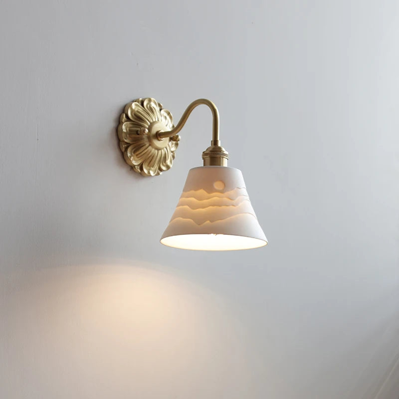 Iwhd Nordic Modern Led Wall Lamps Sconce Copper