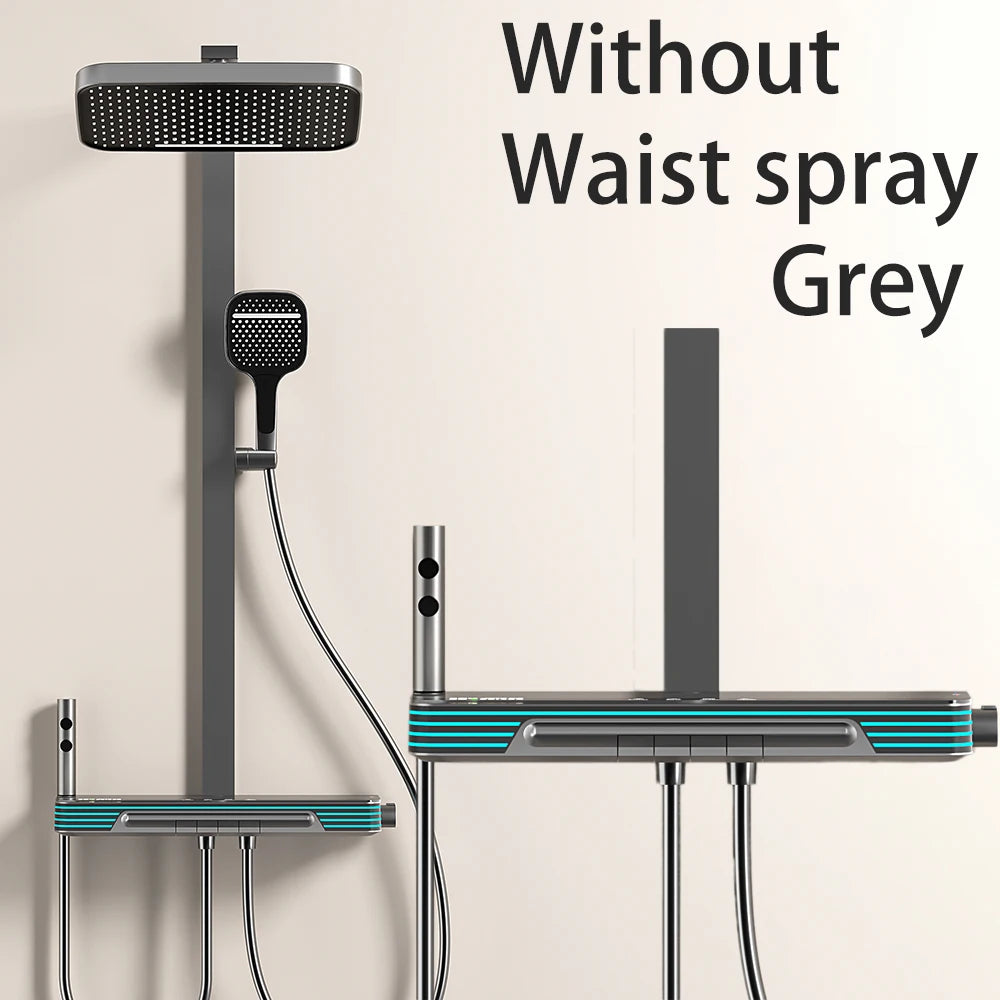 Spa Waist Spray Digital Bathroom Shower Ambient Lighting