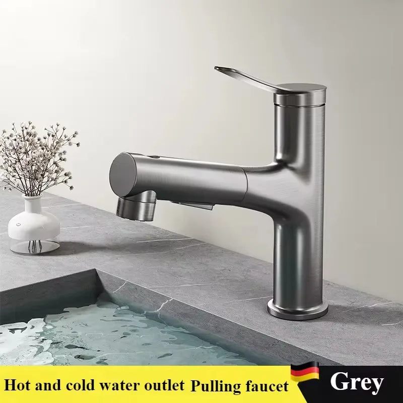 Bathroom Sink Gargle Faucet Pull-Out Faucet Cold Water