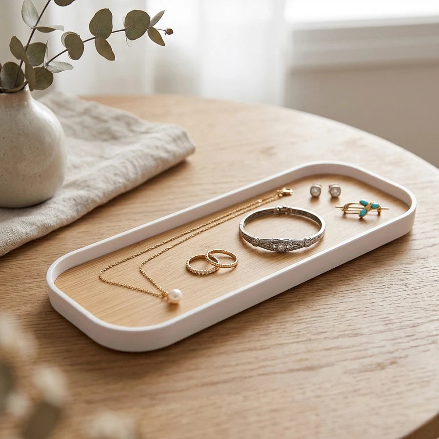 1pcs/2pcs Bathroom Vanity Tray Rectangle Bathroom Tray Counter