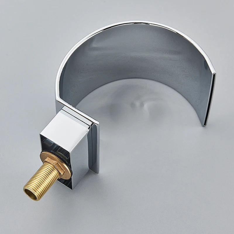 Saeuwtowy Crystal Handle Waterfall Bathroom Basin Faucet Hole