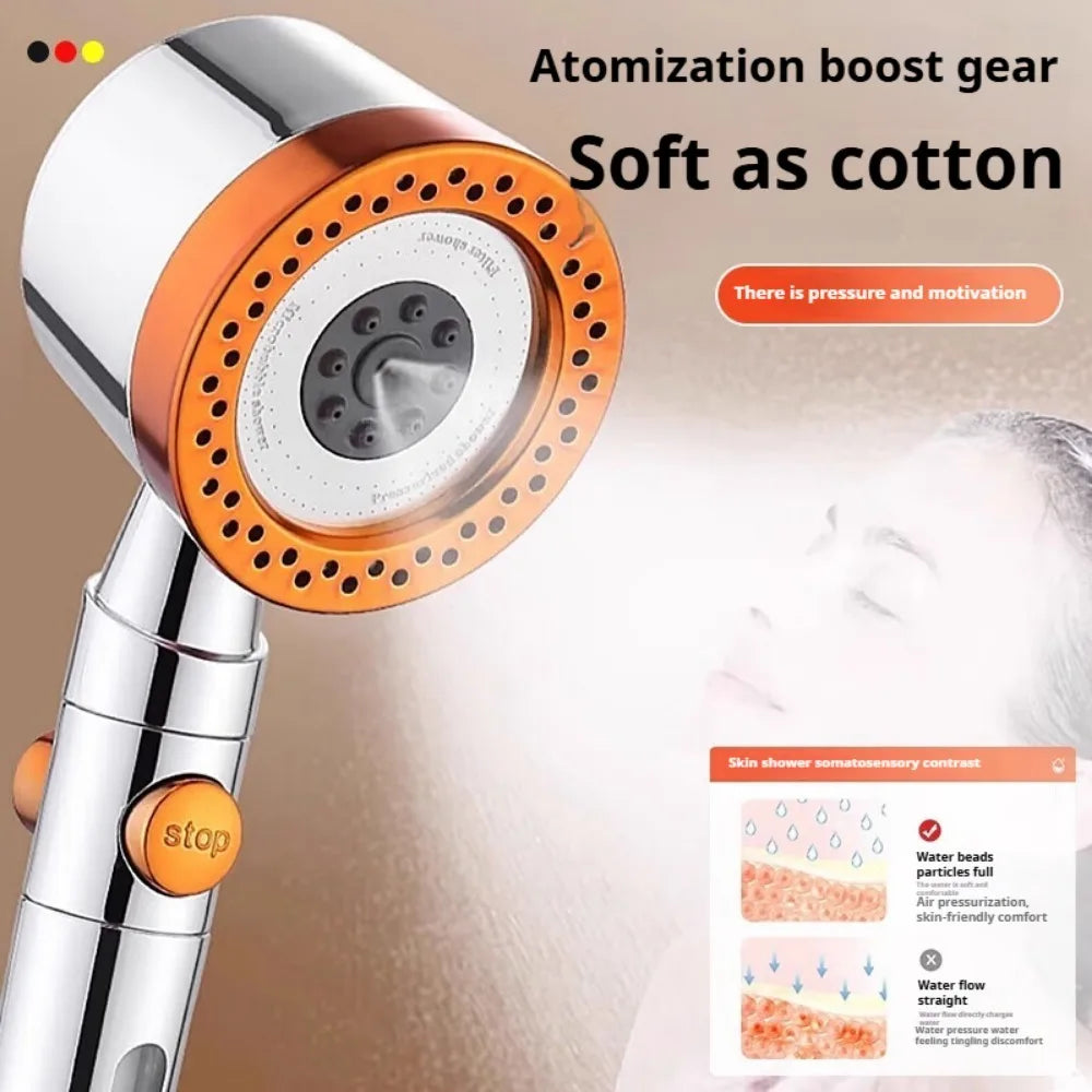 Modes Bathroom Shower Head High Pressure Powerful Rain
