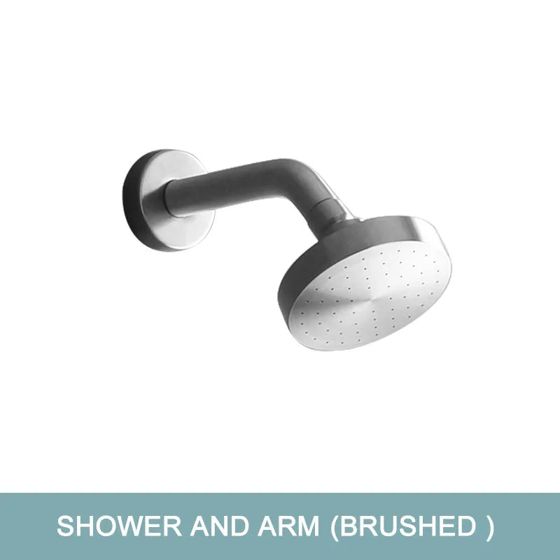 Shower Faucet System Stainless Steel Head Shower Wall