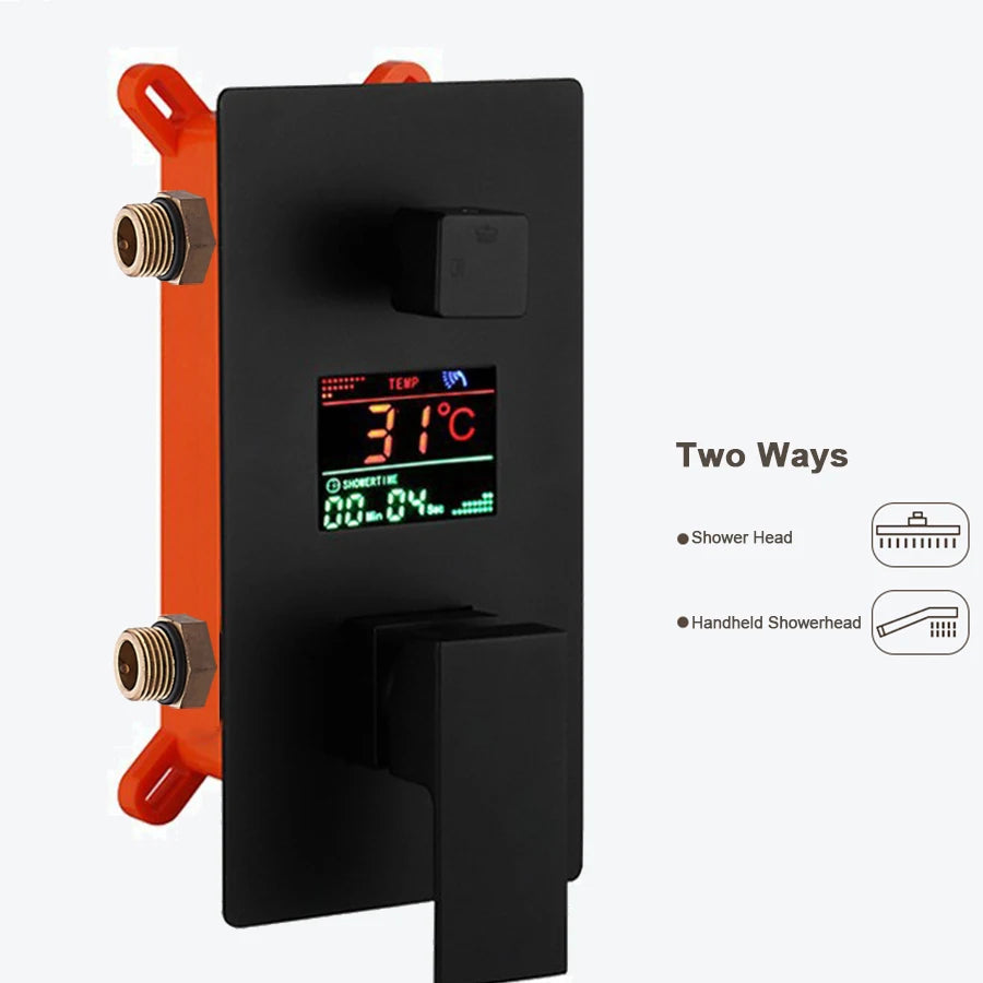 Digital Wall Mounted Shower Mixer Valve 2/3 Way
