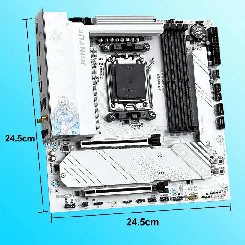 Jingyue B650e Snow Dream Gaming Motherboard Amd Am5