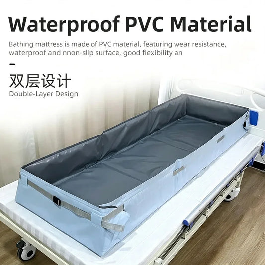 Bathing Mat Bedridden Elderly Patient Care Inflatable Shower