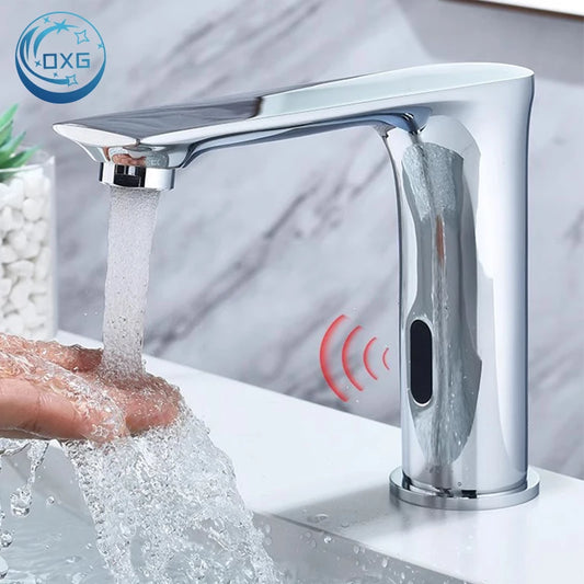 Oxg Automatic Sensor Touchless Bathroom Faucet Modern Basin