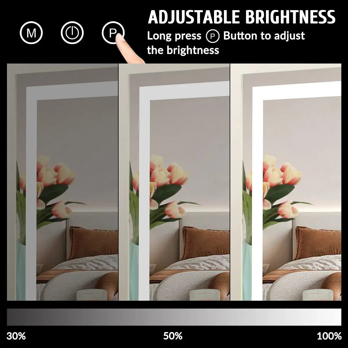 Cosmetic Makeup Mirror Lights Led Lighted Vanity Tabletop