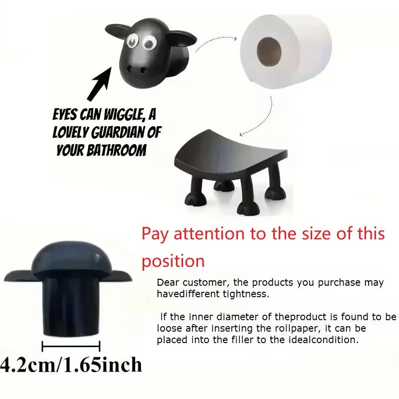 Fun Dog Raccoon Sheep Toilet Paper Holder Decor