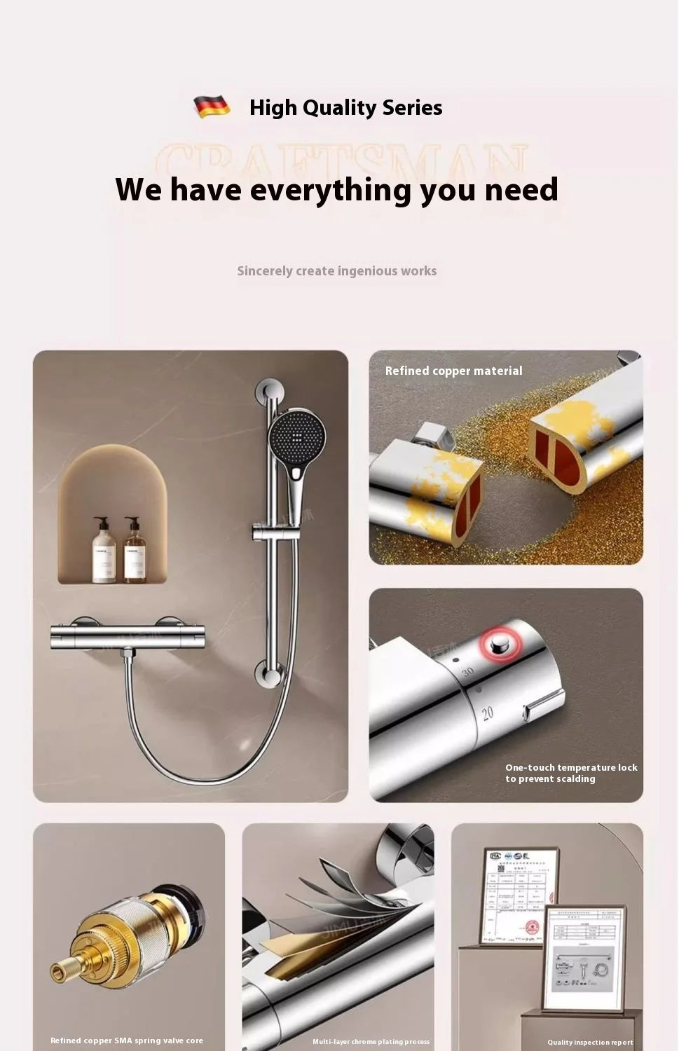 Thermostatic Mixing Valve Thermostatic Device Cold Shower