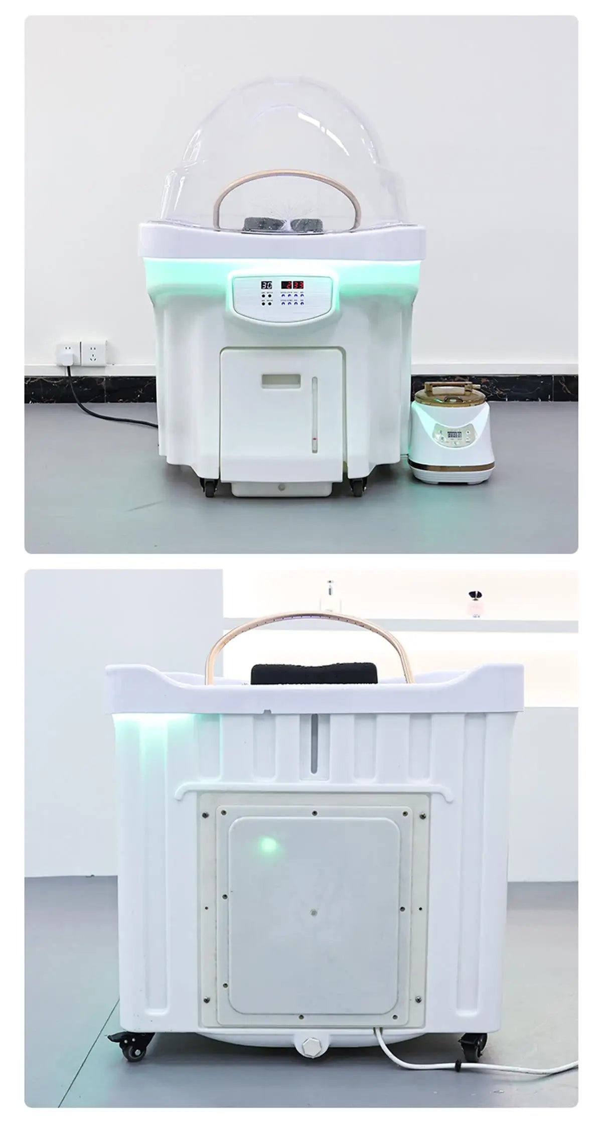 Convenient 60l Water Storage Head Spa Basin Water