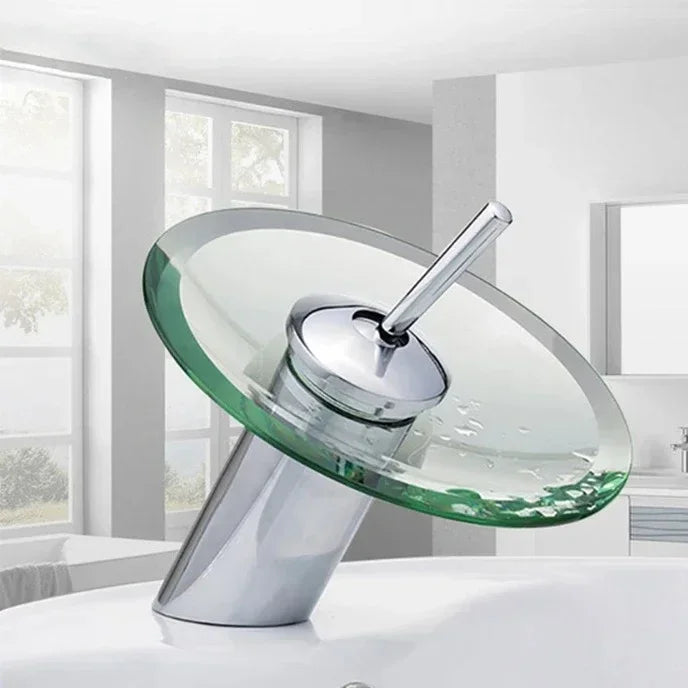 Bathroom Faucets Wash Basin Sink Taps Colorful Glass