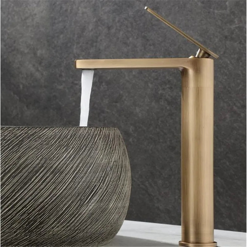 Basin Faucets Antique Bronze Bathroom Faucet & Cold