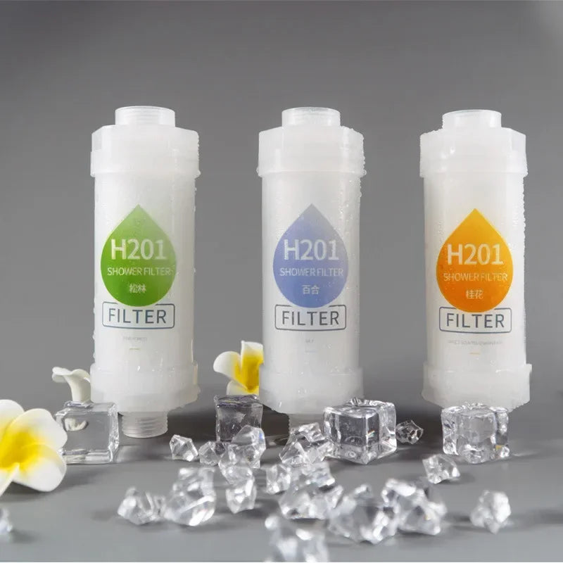 20pcs Scented Shower Head Filter Water Softener Removal