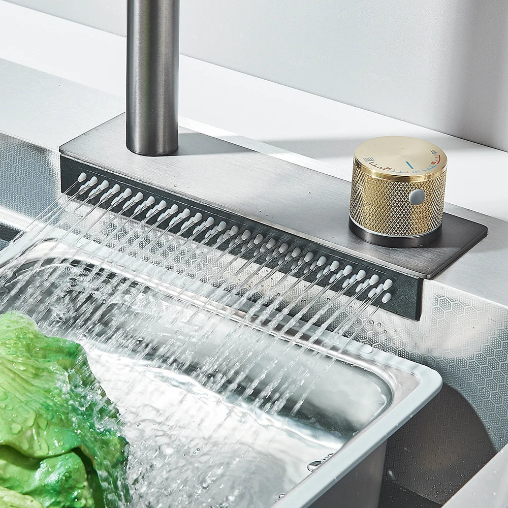 Brushed Nickel Stainless Steel Sinks Recessed Sinks Taps