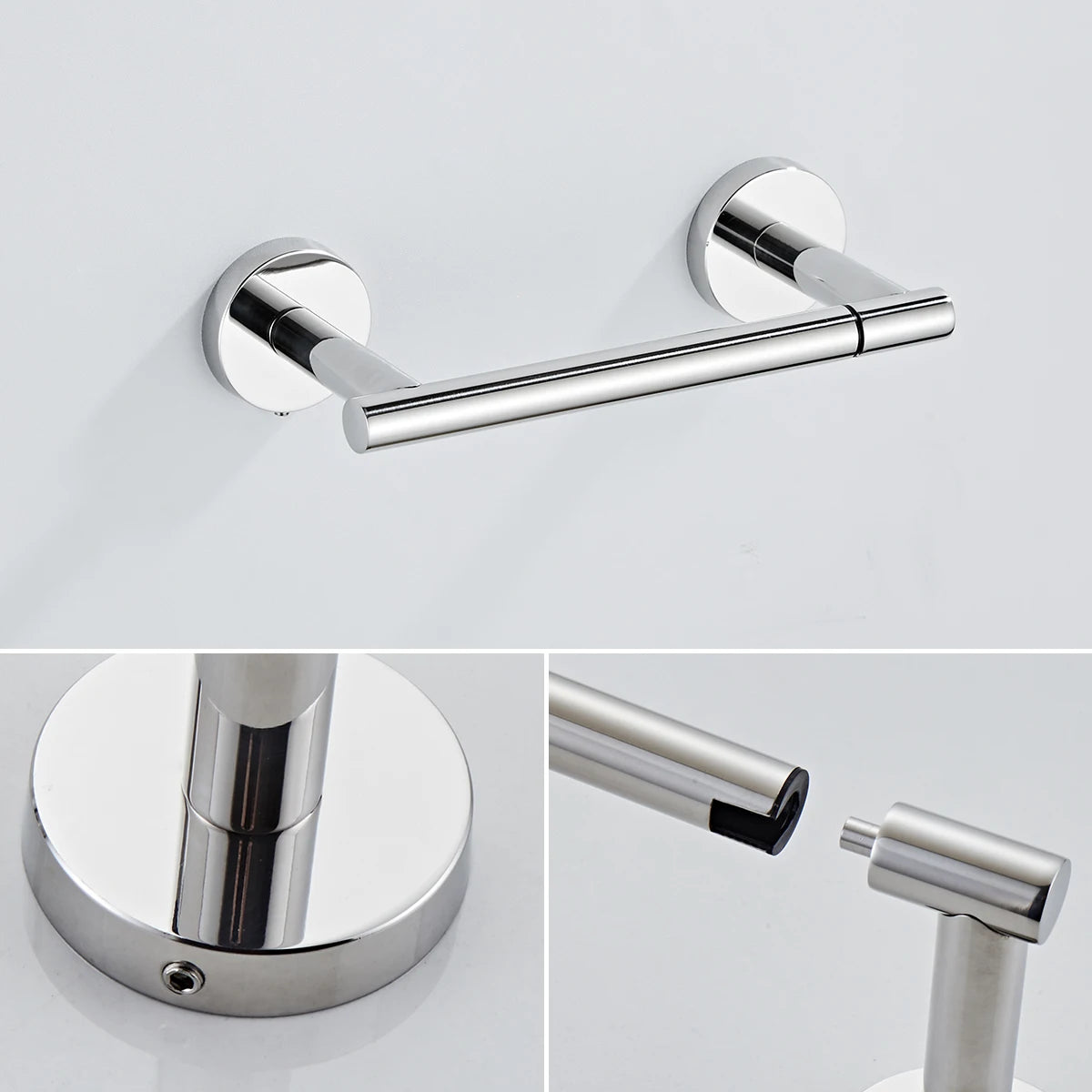 304 Stainless Steel Roll Paper Holder Rotatable Toilet