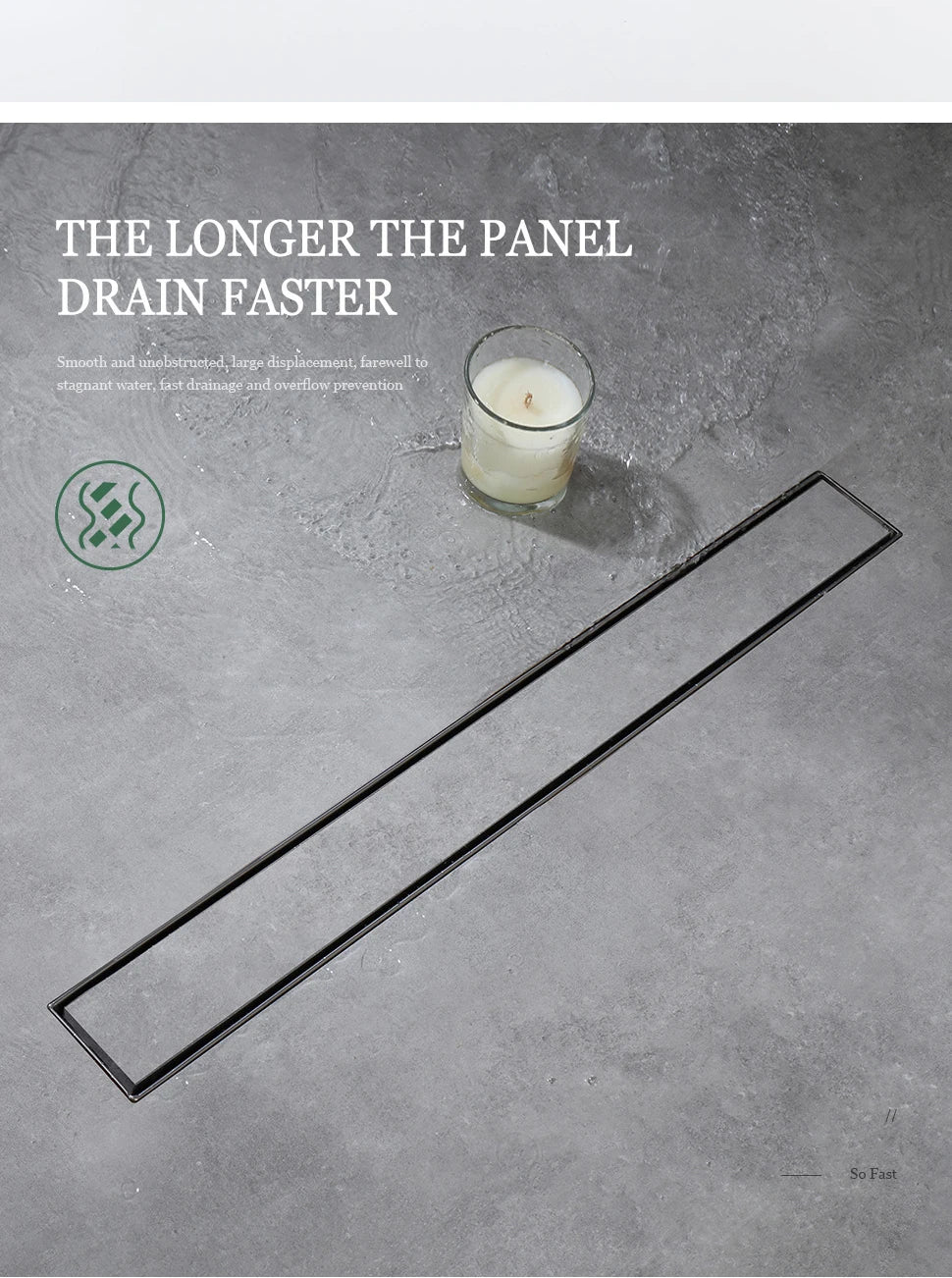 Bathroom Floor Drain Invisible Brushed Gold Shower Drain