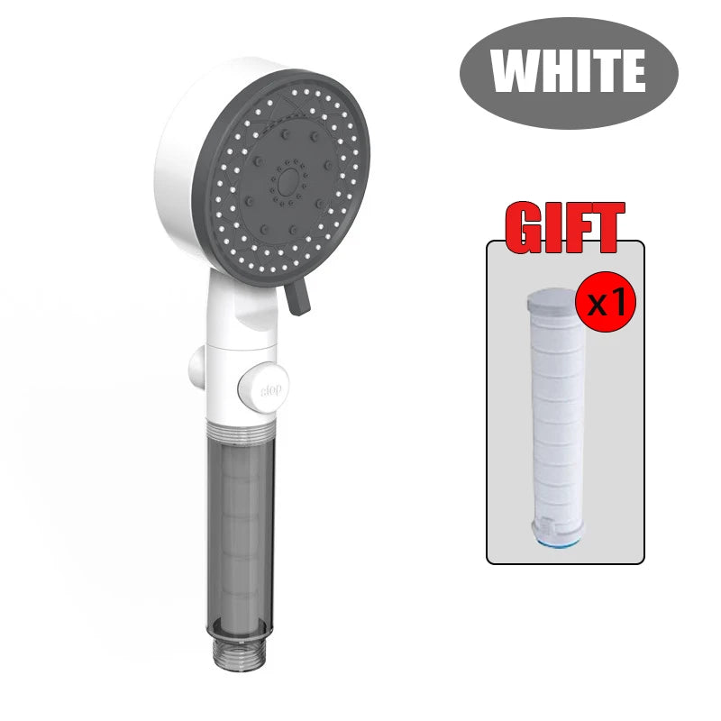 High Pressure Shower Head Handheld Bathroom Shower Filter
