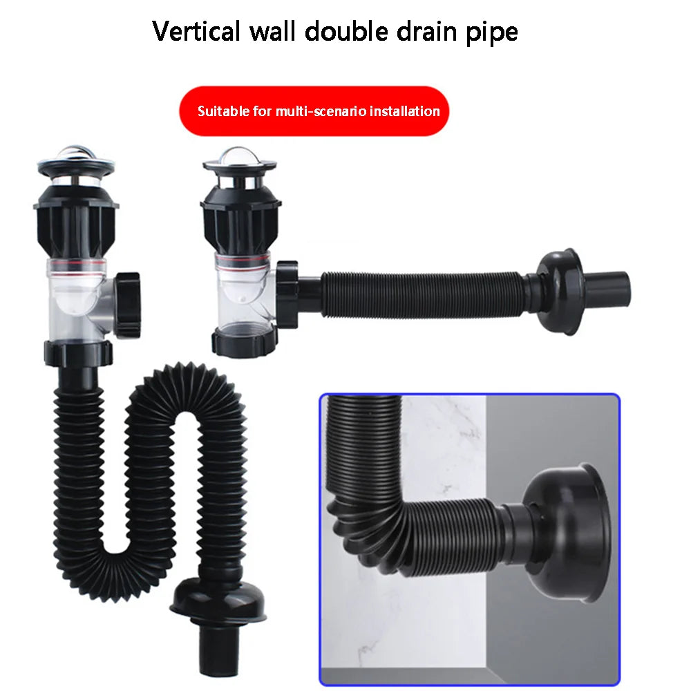 1pc Washbasin Drain Pipe Insect Proof Odor Proof