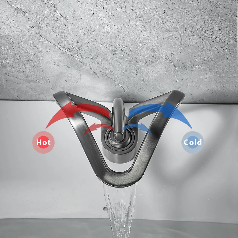 Black Gold Basin Faucet Bathroom Washbasin Water Mixer