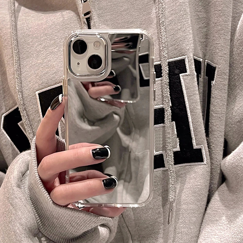 Luxury Acrylic Makeup Mirror Phone Case Iphone 17