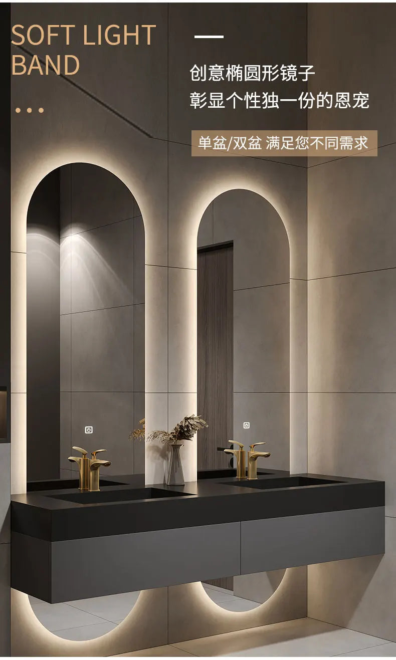 Designer Customized High-End Villa Light Luxury Rock Slab