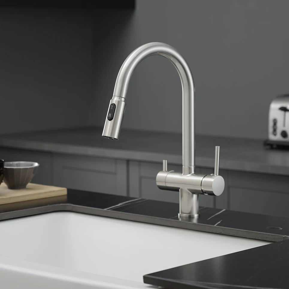 Pure Water Pull Out Filter Sink Faucet Pull