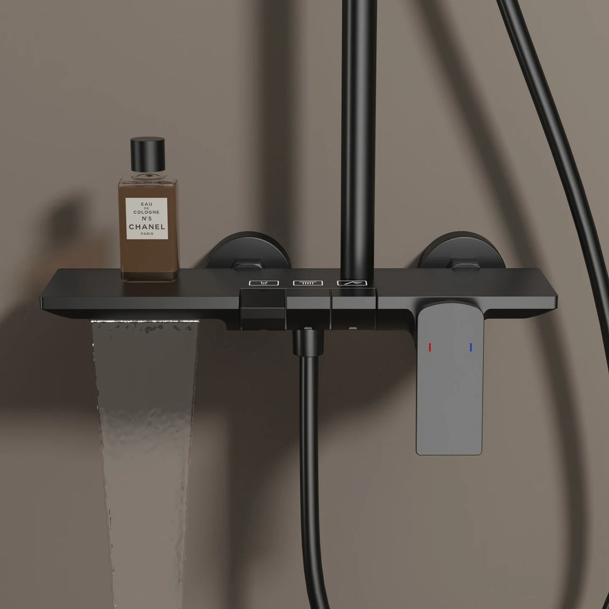 Newly Piano Bathroom Shower Premium Brass Cold Bathroom