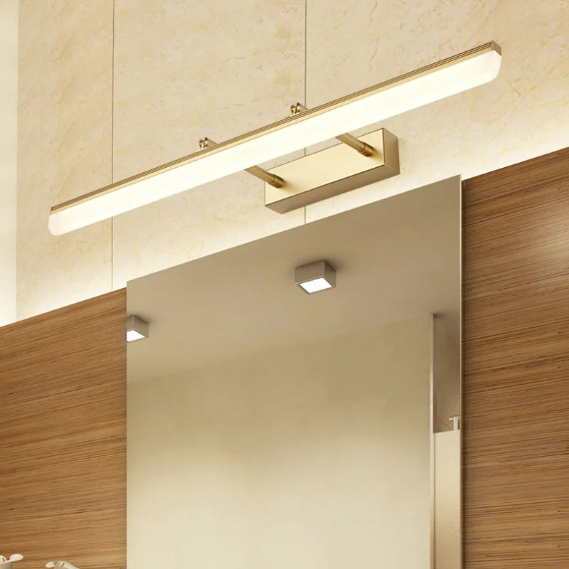 Retractable Bathroom Mirror Front Wall Light Dressing Table